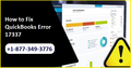QuickBooks Error 17337: How to Fix ? +1-877-349-3776